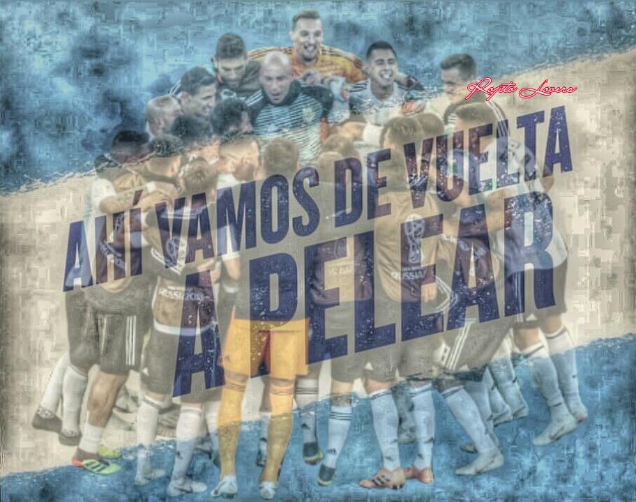 AHI VAMOS DE VUELTA A PELEAR POR SEGUIR SOÑANDO!!! 
Siempre estaremos bancandolos, confiamos en ustedes  #SomosArgentina nunca dejaremos de alentar salgan a hacer lo que mejor saben que es jugar el futbol 
#AFASomosTodos #JuntosPorElSueño #VamosSeleccion  #SeleccionArgentina