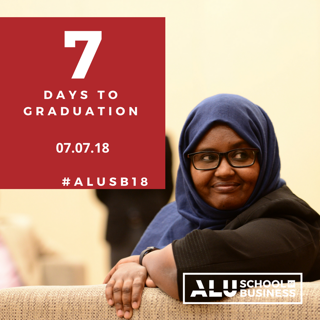 alubusiness's tweet photo. We're just a week away from graduation! There's so much excitement in the air! #ALUSB18 https://t.co/lq2uR5Wbs1