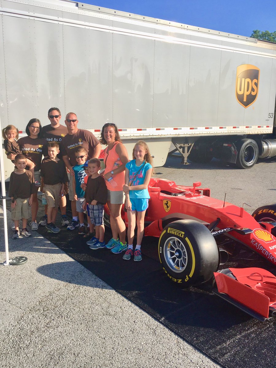Dave Eng &amp; Rob Morrow’s family @ the Indy Truck Driving Championships ... Go UPS!