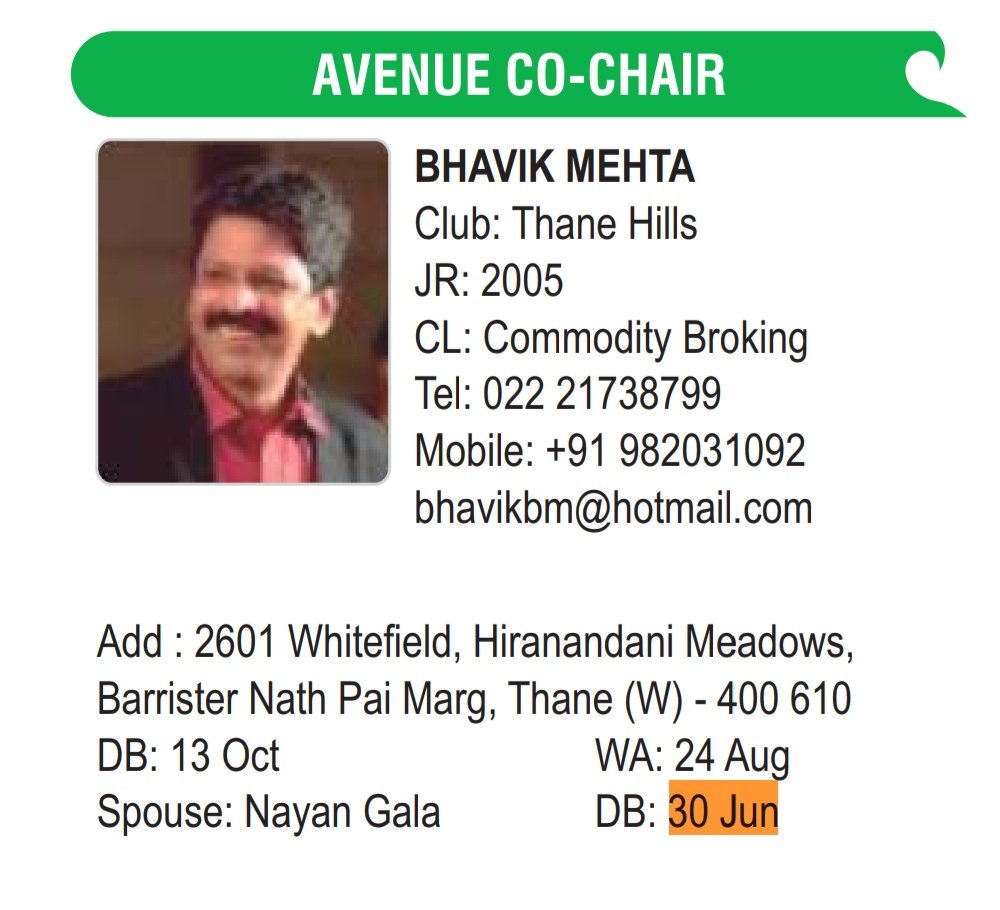 PerfectRotary's tweet image. GM Perfects,30/6,Sat bday wishes to Spouse Bharti Chandrahas Shetty ATD 4m Thane Downtown,Spouse Chitra Jayant Banerjee,CD 4m NM Palmbeach,Nayna Gala spouse of AvCCD Bhavik Mehta 4m Thane Hills, CD Dr.Vijay Kulkarni 4m Thane Hills 2day.
DGE Dr.Ashes,Nandita,Team Perfect &amp;amp; DSD $₹