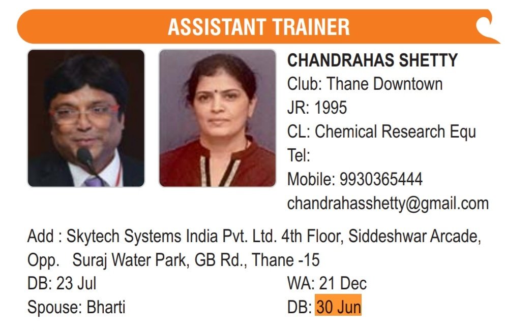 PerfectRotary's tweet image. GM Perfects,30/6,Sat bday wishes to Spouse Bharti Chandrahas Shetty ATD 4m Thane Downtown,Spouse Chitra Jayant Banerjee,CD 4m NM Palmbeach,Nayna Gala spouse of AvCCD Bhavik Mehta 4m Thane Hills, CD Dr.Vijay Kulkarni 4m Thane Hills 2day.
DGE Dr.Ashes,Nandita,Team Perfect &amp;amp; DSD $₹