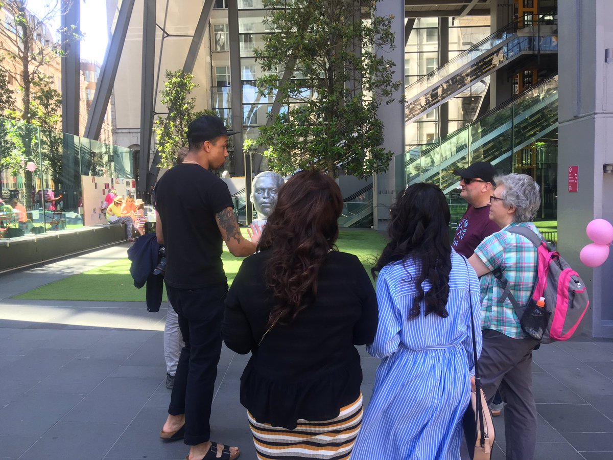 Great to hear from #ThomasJPrice during our photography tour of #sculptureinthecity.