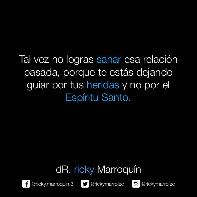 rickymarrolec's tweet photo. Tal vez no logras sanar esa relación pasada, porque te estás dejando guiar por tus heridas y no por el Espíritu Santo. https://t.co/ow1ugX8Sdv