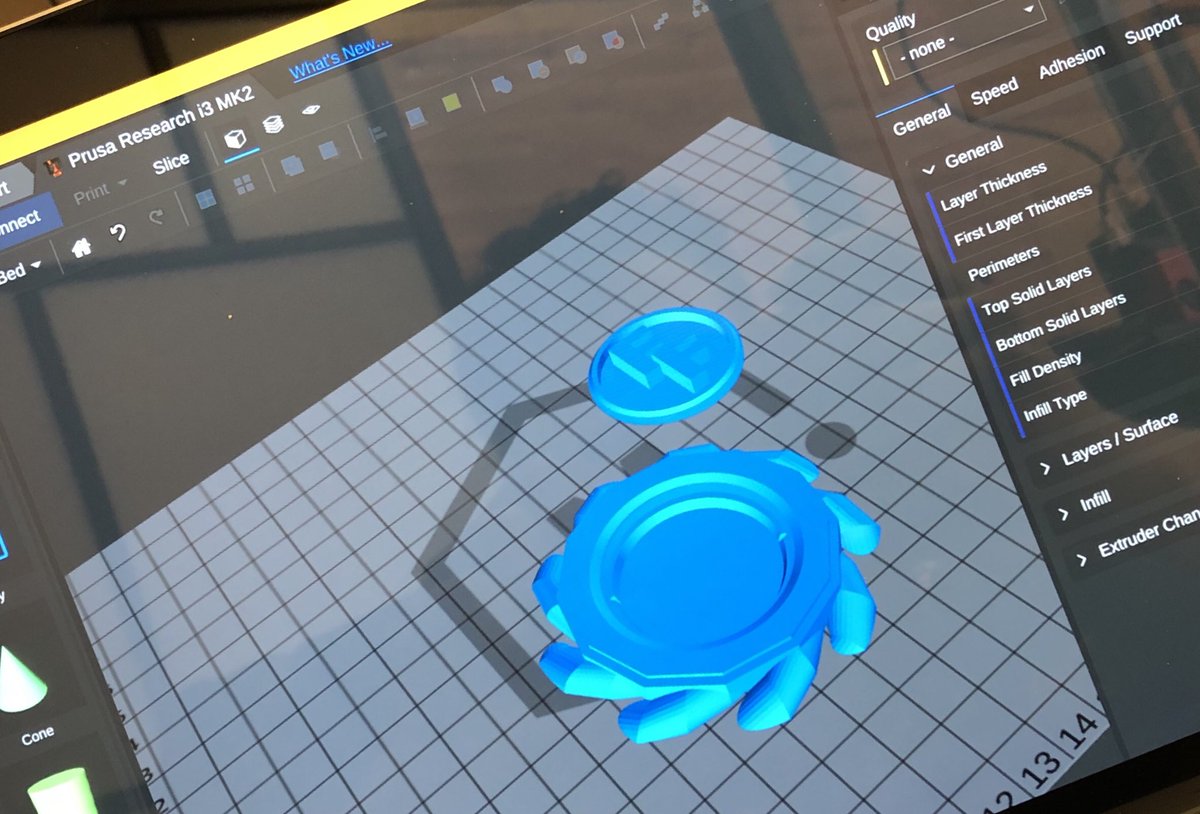 FilamentFrenzy's tweet image. Trying out a new slicer 😱😱 @MatterHackers #MatterControl 2.0 the interface is fresh modern and simple yet with advanced features delivered in an easy drop down un overloading way, colour preview is EPIC also the option to use % vs mms as values I like this #testprint #excited