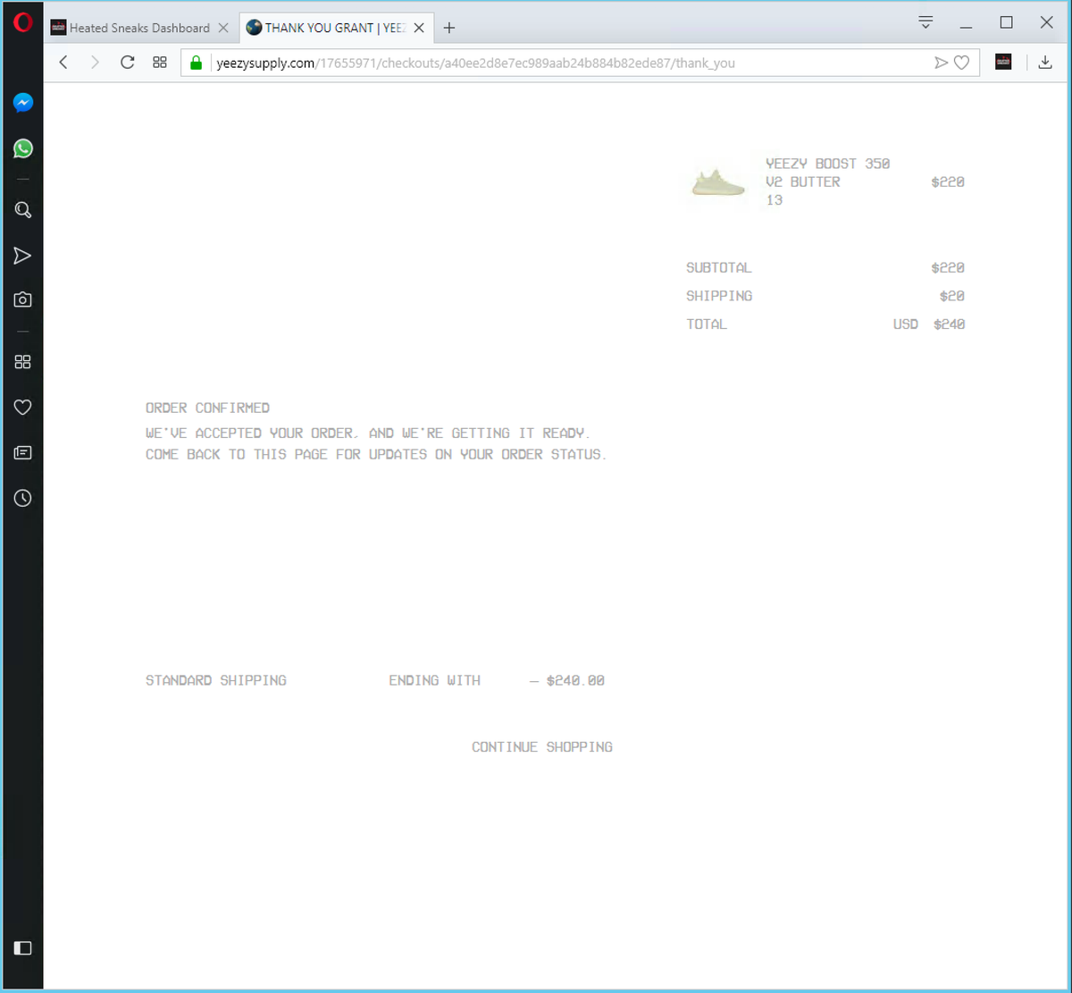 yeezy supply cart link