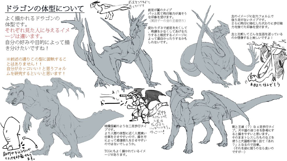 砂川 蛟 ドラゴンのデザインのやり方が知りた い と言われたので頑張っまとめました あくまで私独自のやり方と考えです 他にも ドラゴンの描き方講座はたくさん上がってるので併せて参考程度ににどうぞ