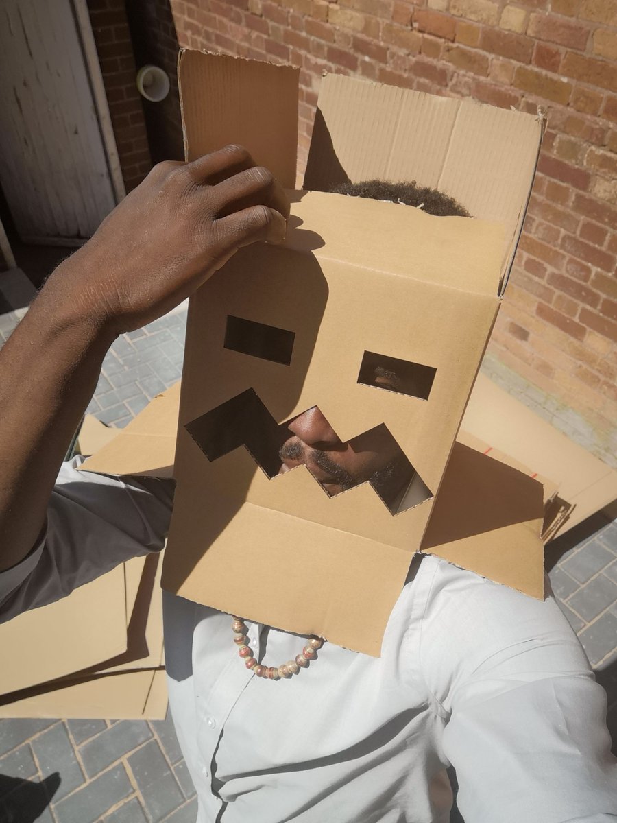 buildakiondo's tweet photo. @andrereid_ getting ready for @BoxwarsBrum #BoxWarsBrum #Minecraft #cardboard #selfie https://t.co/iR3syXtEHq