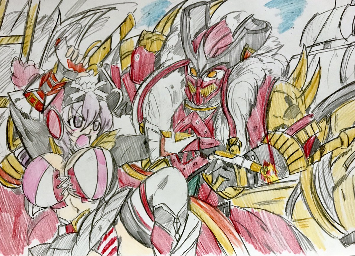 イゴまる リクエストお断り Auf Twitter 海賊戦隊ゴーカイジャーのバスコ タ ジョロキアと戦う雪音クリスです 戦姫絶唱シンフォギア スーパー戦隊