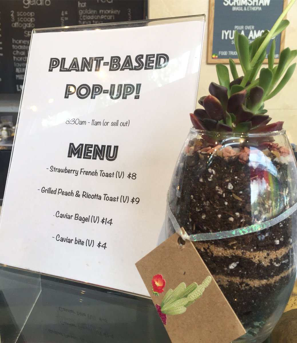 Plant based food and whole plants too! Come by!