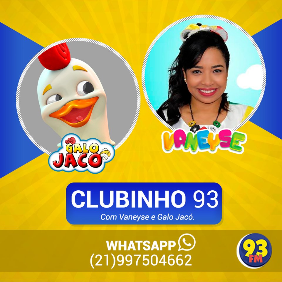 93FmGospel's tweet photo. A partir deste sábado, a querida Vaneyse comanda o #Clubinho93 com o Galo Jacó. 🤗 https://t.co/Zqo8xPx6CM