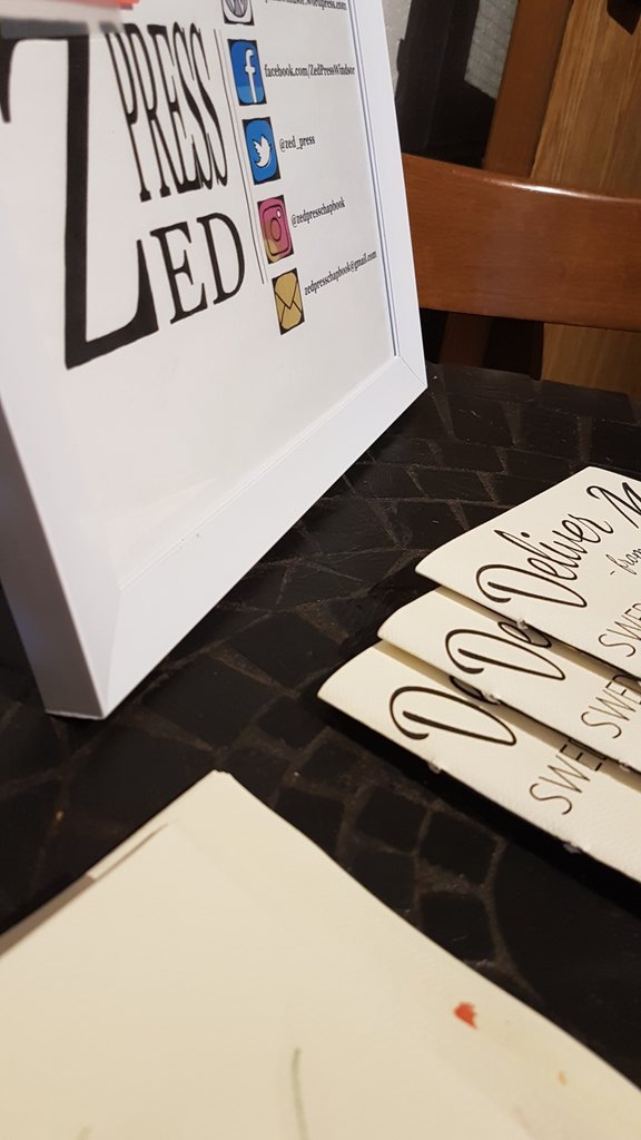 windsor zine fair today! Come see us <a href="/greenbeancoffee/">Green Bean Café</a> until 3!