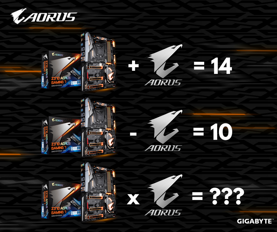 AORUS_UK's tweet photo. [WIN AORUS goodies] RT &amp; Reply the correct answer! 😎

AORUS Z370 + Optane ➡ https://t.co/utObR1CACT

Ready, Set, Go! 🤗

Among all proper answers, we will randomly pick 2 lucky winners on Friday 6th July. Each prize is:  AORUS t-shirt &amp; cap.

#AORUSOptane #GIGABYTE https://t.co/2X3i3zEQ8I