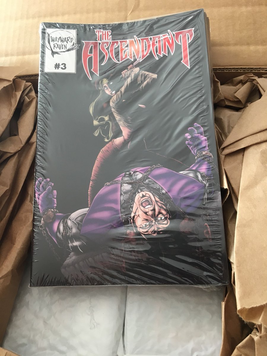 waywardraven's tweet photo. The long awaited third issue of The Ascendant is here!!!
Released today at #comiconn 
Get that new comic book smell at table 219

#comicbooks for all https://t.co/6jkk1rC6Pt