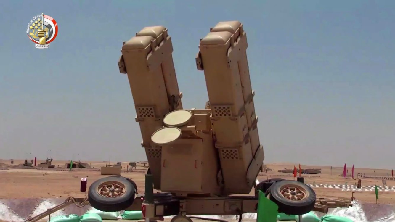 Mahmoud Gamal on Twitter: "Skyguard Amoun Anti-Aircraft System Which consists of 2/4-cell Aspide missile launchers and 2 Oerlikon GDF-005 twin 35mm guns with one Skyguard Fire Control System per battery, According to