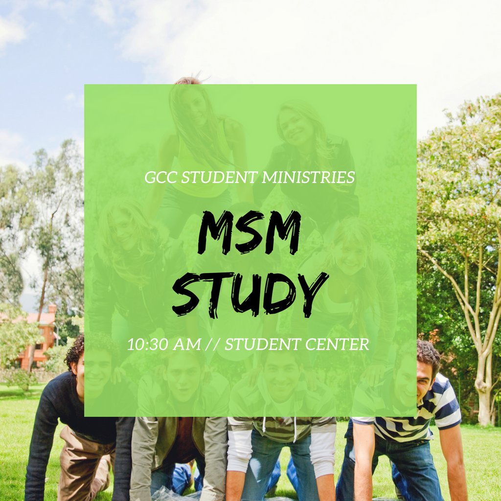 gcc_sm's tweet image. Our MSM Study is back tomorrow morning during the second service! Join us for food, games, and awesome group discussion! #BetterTogether
