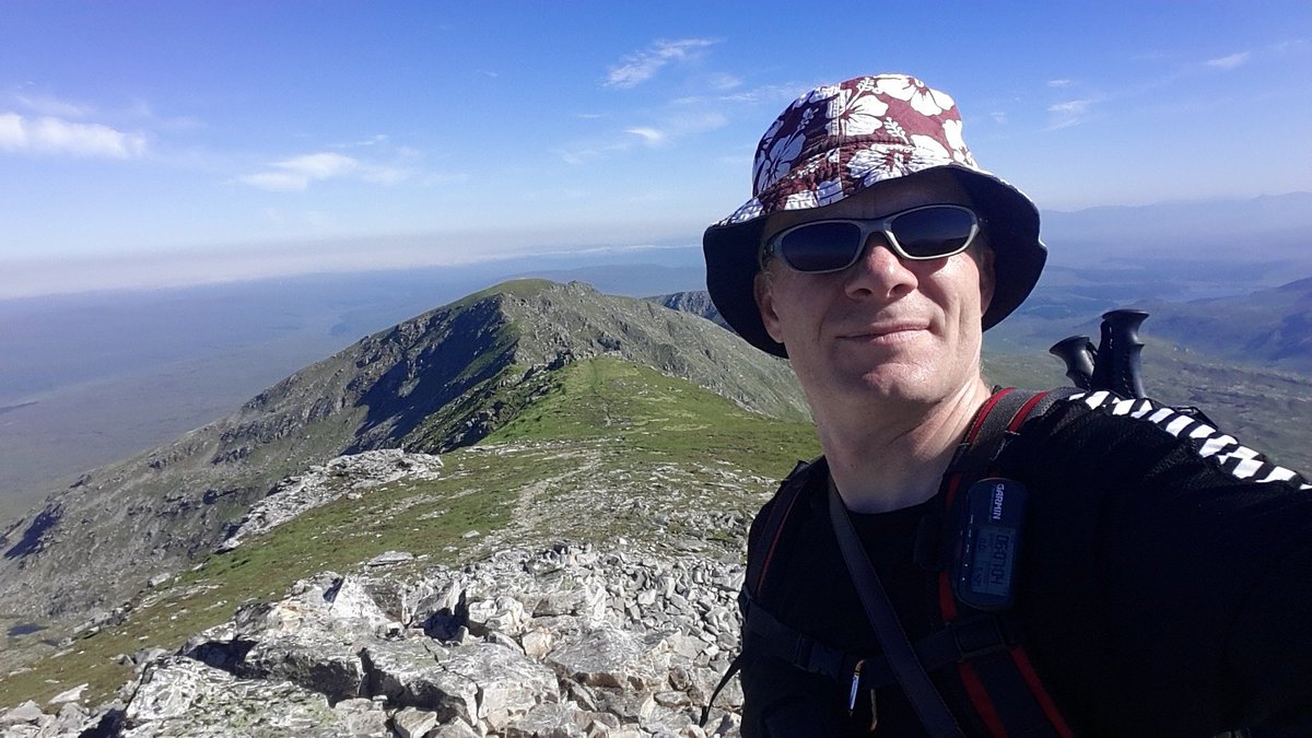 bigdonx's tweet photo. 29/06/18 - The highest man in Sutherland, on top of #BenMoreAssynt. This was the biggest hill that existed (anywhere!) when I was growing up (until @ChrisBonington adjusted my reality #Everest) @JulieAird2 was the highest woman btw (on the hill, not in my childhood!) #sutherland https://t.co/WqK7d6vIC5
