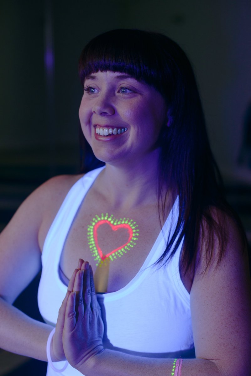 Start your weekend off right with Glow Jam, our signature glow in the dark, party-inspired, flow yoga class, set to a hip-hop playlist. Glow sticks and body painting will be provided before class, join the fun at myyogatown.com! #myyogatown #glowjam #flowyoga #townies