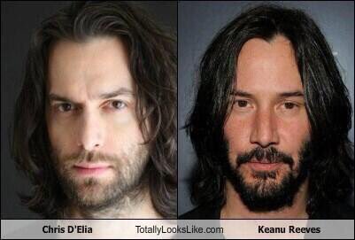 CongratsLogCab's tweet photo. I’m officially campaigning for the movie sequel to Constantine with @chrisdelia as Keanu’s evil brother #putademoninit #congratulationspod https://t.co/IC47FrWv2Y