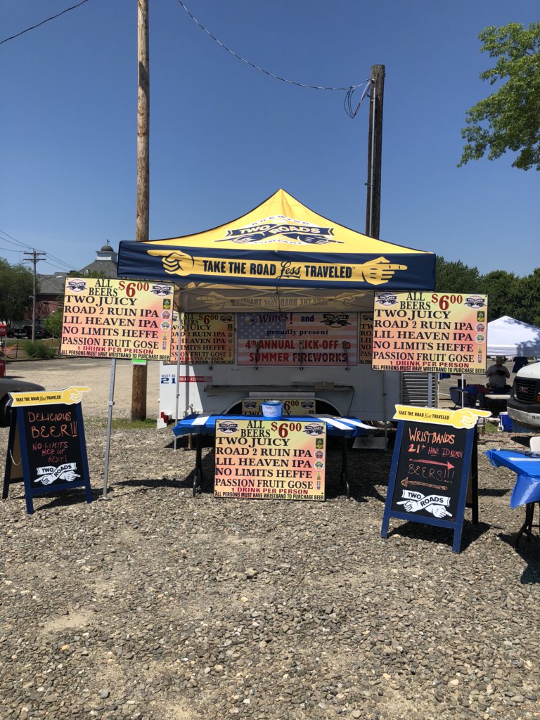 What’s that? You’re in Milford, hot as heck and you’re looking for a good time? Well well! Come down to the #4thofjuly kick-off fireworks show at Lisman Landing! WE HAVE THE BEERS! Come take the #roadlesstraveled y’all.