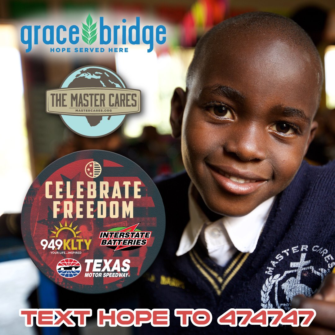 949KLTY's tweet photo. Text HOPE to 474747 and help us #SpeakLove to our friends with @GraceBridgeFB and The Master Cares! 💙 Learn more @ https://t.co/W3eR7IUdar #CelebrateFreedom #CF28 #TeamKLTY #YourLifeInspired @interstatebatts https://t.co/YFNbA1FMJL