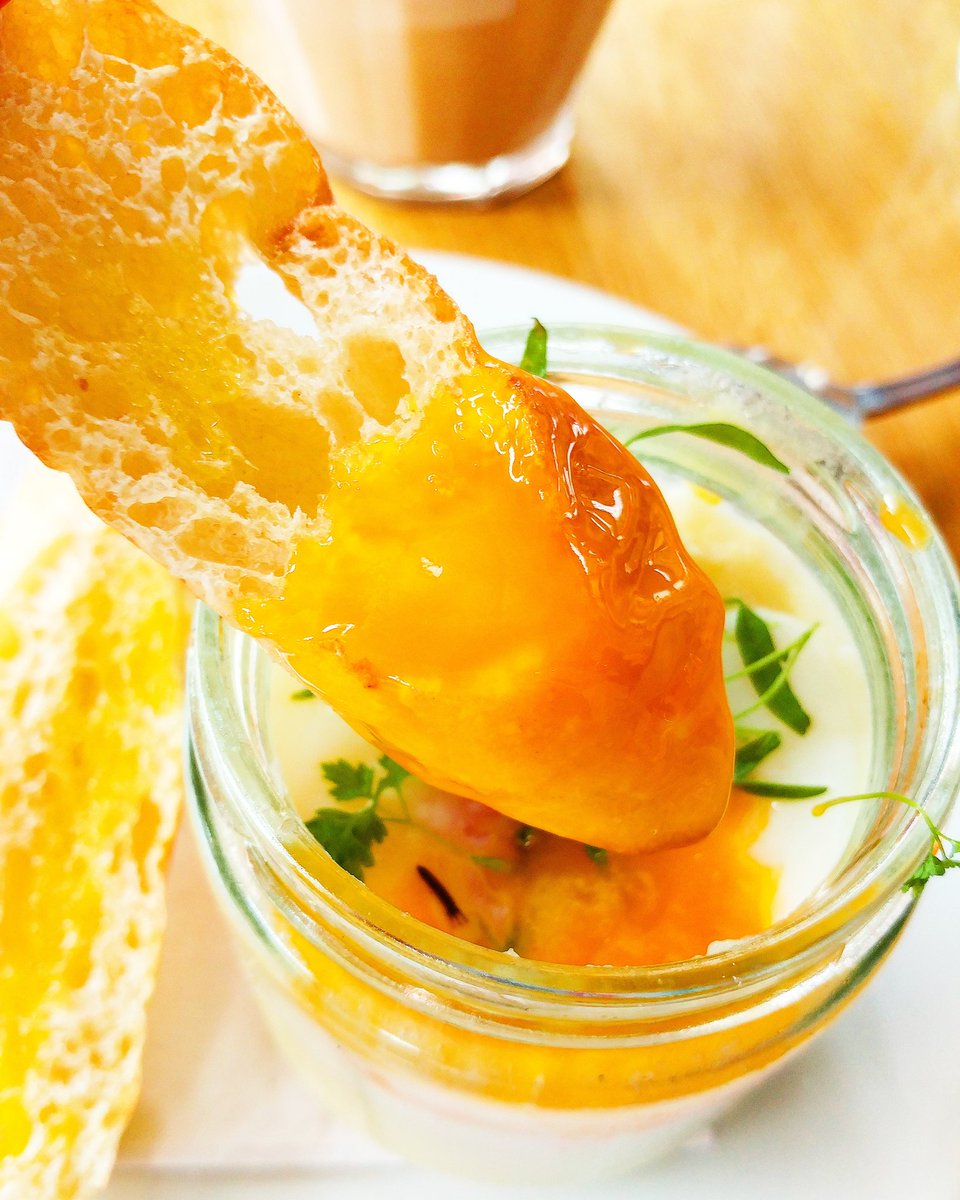 The coddled egg <a href="/DistrictCafeYeg/">District Cafe&Bakery</a> is INCREDIBLE! Love that it sits on brown buttered mashed potatoes. Worth many return visits. #yegfood #yeg