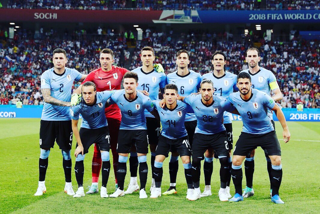 JoseMaGimenez13's tweet photo. OR-GU-LLO! Lo que siento por esta banda de LEONES... 👏👏 Qué lindo es ser uruguayo!! 🇺🇾

Esto sigue, URUGUAY NOMAAAAA!!! #Rusia2018 https://t.co/APhZjKy3oh