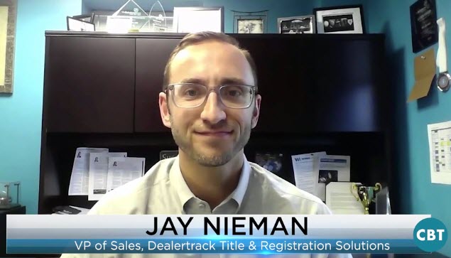Dealertrack's tweet image. Are you prepared to handle the title and registration for an out-of-state customer?Jay Niemen discusses the benefits that come along knowing how handle tag and registration processes for out-of-state shoppers. bit.ly/2Klsssi