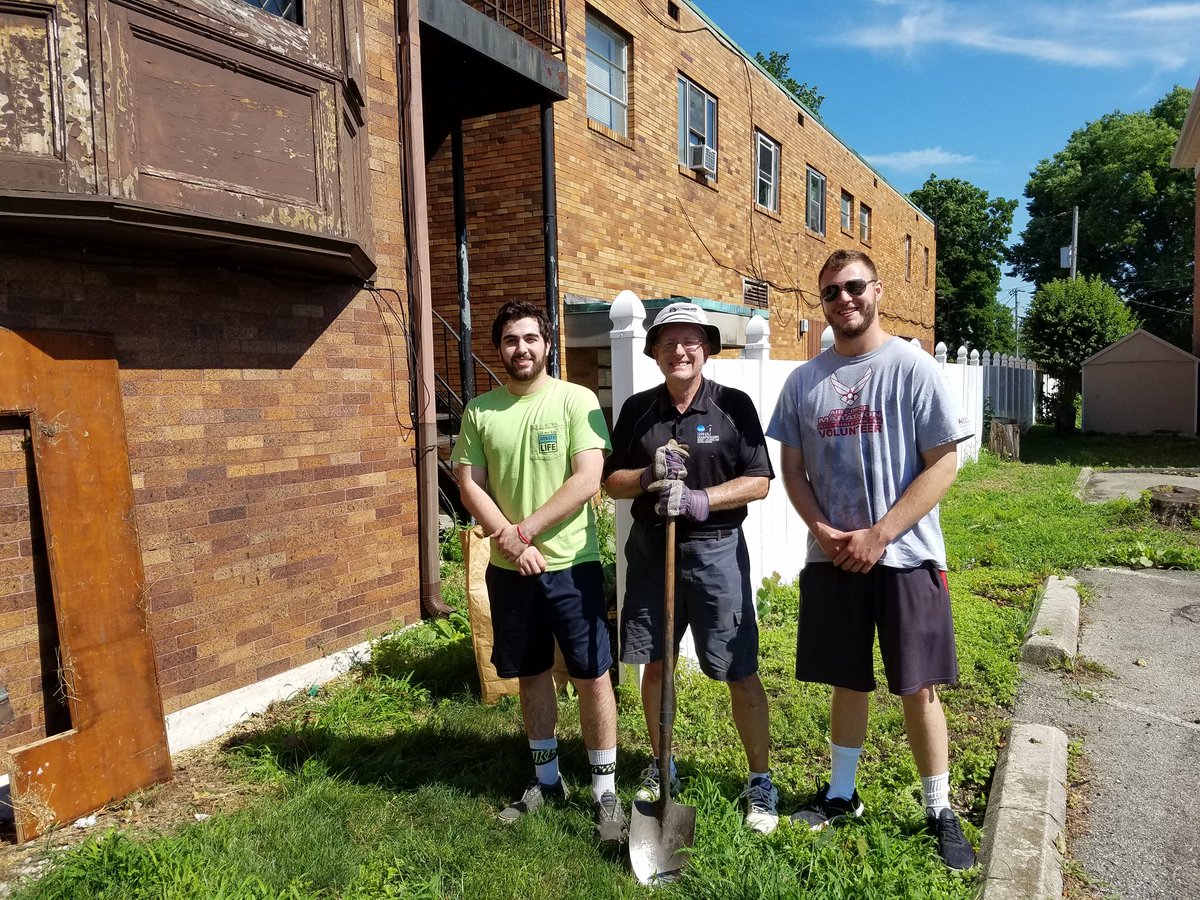 Now with two properties to maintain for <a href="/WittFiji/">Wittenberg Fiji</a> , that means double the landscaping challenges! Thanks to these Brothers for helping today (L to R): Mike Carluccio '19, Dave Prescott '77, Logan Bliss '19.