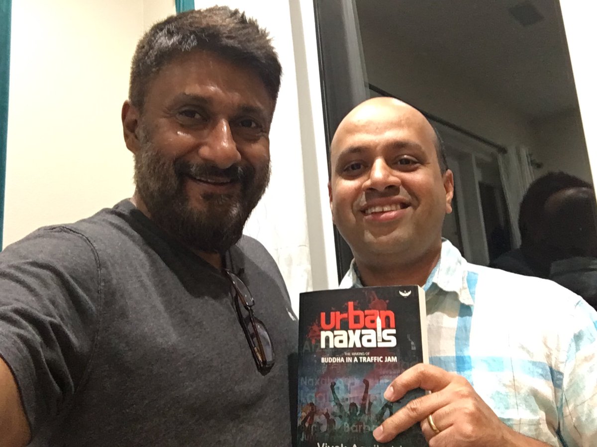 Thanks Radhakrishnan and Ujwal for buying #UrbanNaxals books in auction for such high value just to show your solidarity for the cause. 🙏🙏🙏 #LosAngeles #USBookTour