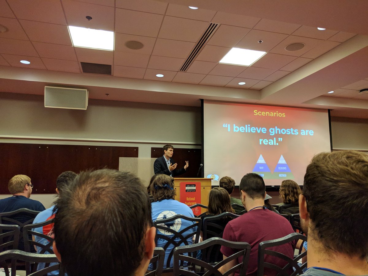 ElRazhes's tweet image. @ObjectivelyDan on street epistemology at @SSAconference with @SecularStudents @secularjayhawks