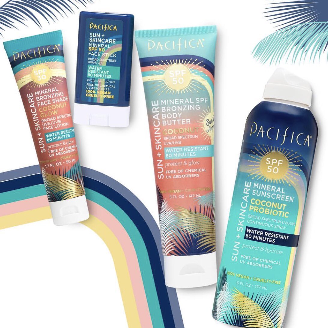 Starting off the weekend with #coconut #sunshine! ☀️Which one of these #suncare favorites will you pack with you this weekend?  We say, bring them all!  #vegan #crueltyfree #weekend #magic @target #target #pacificabeauty #mineralsunscreen