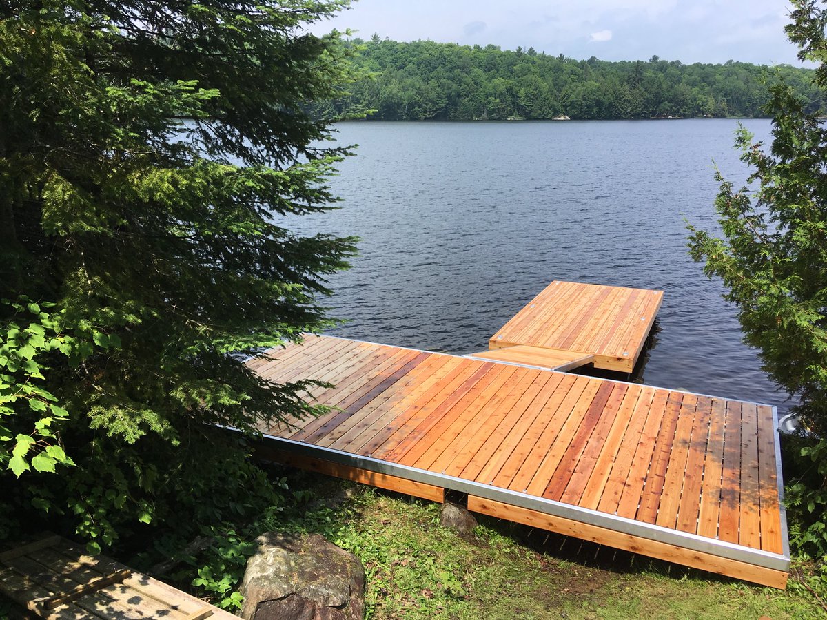 kawarthadocks's tweet photo. Best crew yet. Thanks guys for working a long weekend. Nice cedar @monaghanlumber #haliburtonshorelines @eelslake https://t.co/aD5Z2HEwpe