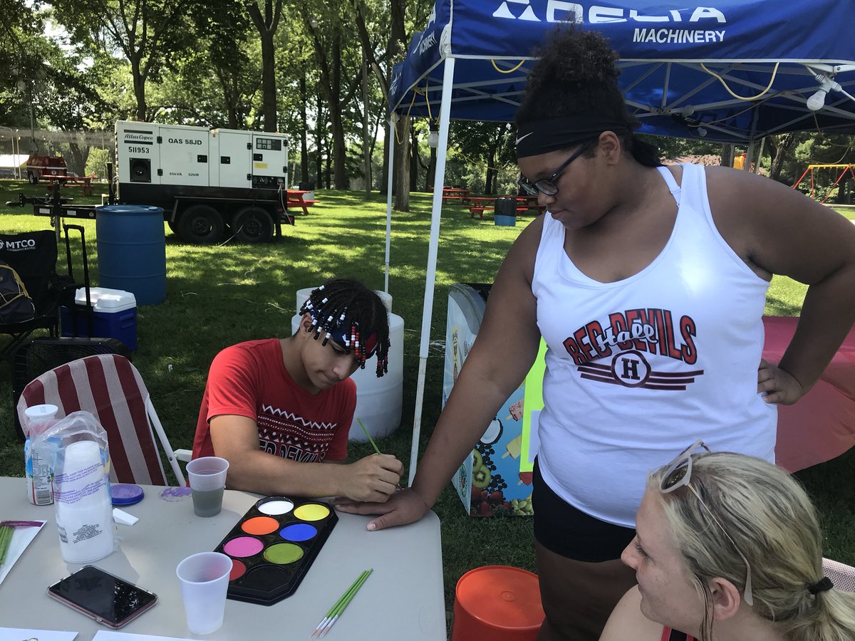 Face painting at Summerfest today!