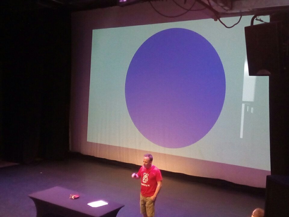 martinohanlon's tweet image. Really enjoyed my time at #raspberryfields today. Loved presenting on the main stage.