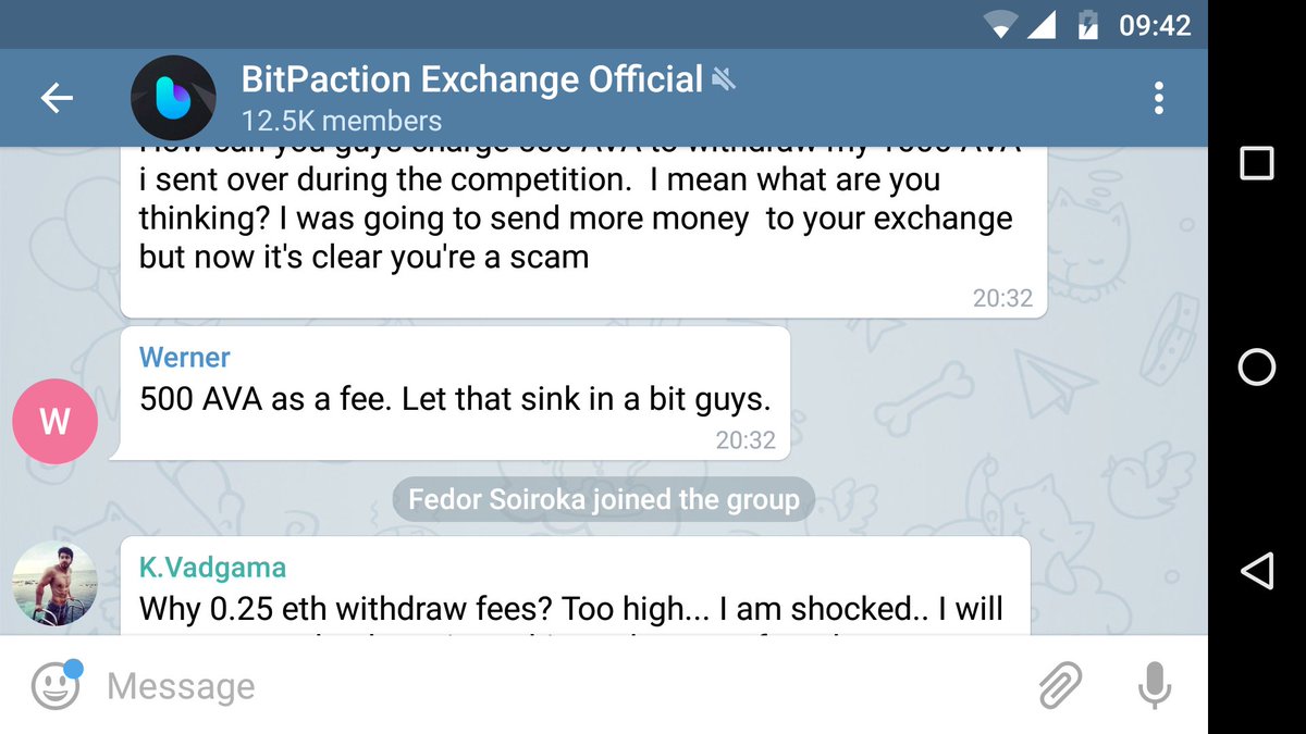 NeoInvestor's tweet image. BITPACTION EXCHANGE =
Missing coins
Missing bounty / airdrops
Outrageous withdrawal fees
Poor customer services
Slow response to emails (if youre lucky)
People not able to withdraw coins
DON'T SAY I DIDN'T WARN YOU.
Please Retweet
@BitPaction #BitPaction $Neo $Eth $Btc $Bps
