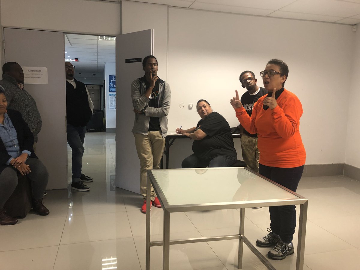 jabaarmohamed's tweet photo. @DeafsaInfo @DeafSAWC @BrunoDruchen @newhoudt Our facilitators in Deaf Youth Open discussion session. #SASL12 #TBDE https://t.co/rfCeKZjBHF