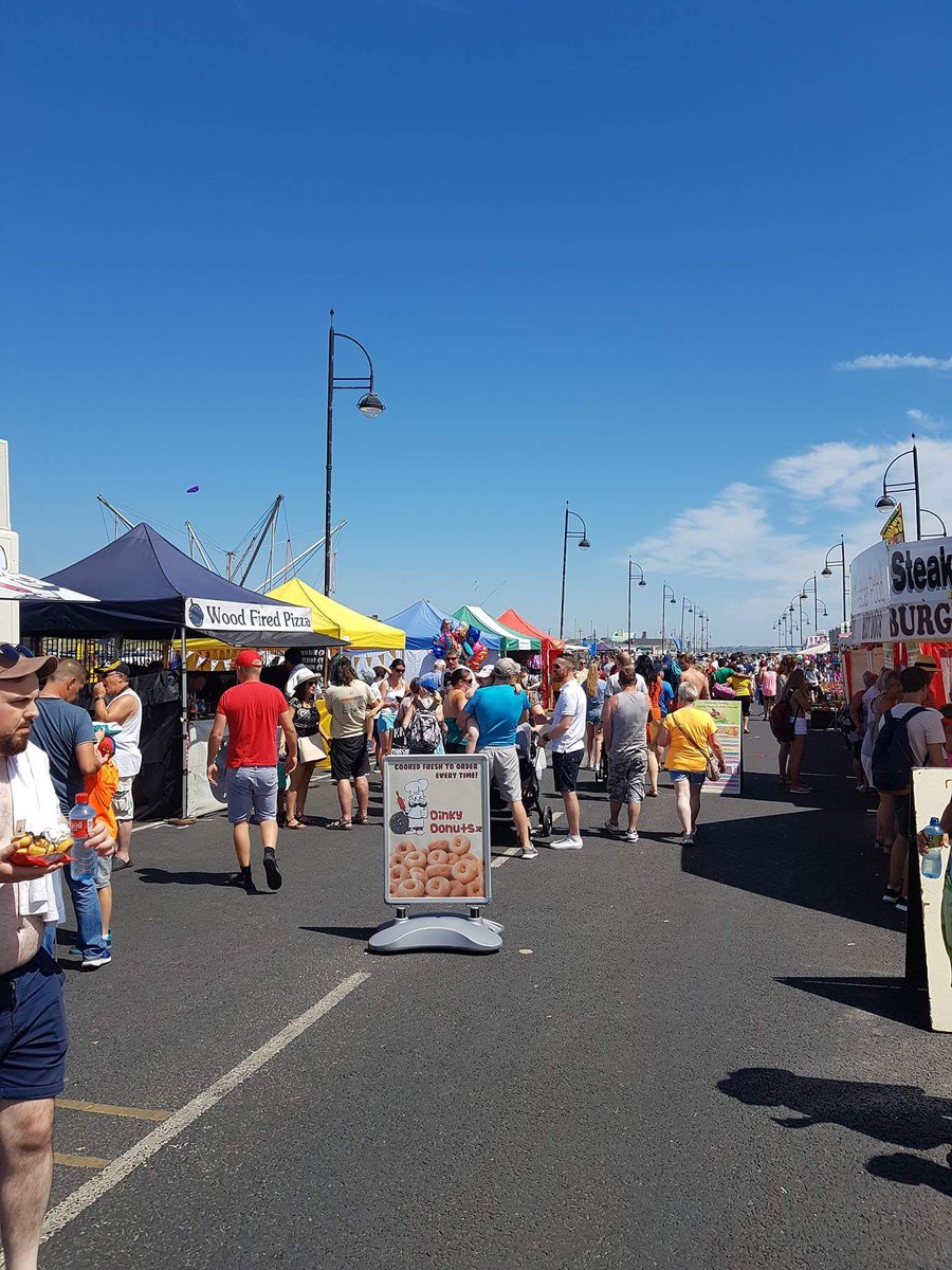 PromFestTra's tweet photo. The #promenade was jam packed today for the first day of our @PromFestTra. Join us tomorrow for some more #family #fymun #entertainment and soak up all this gorgeous weather we are having. #sun #beachday #promenade #Tramore https://t.co/PqZsRZVhZU