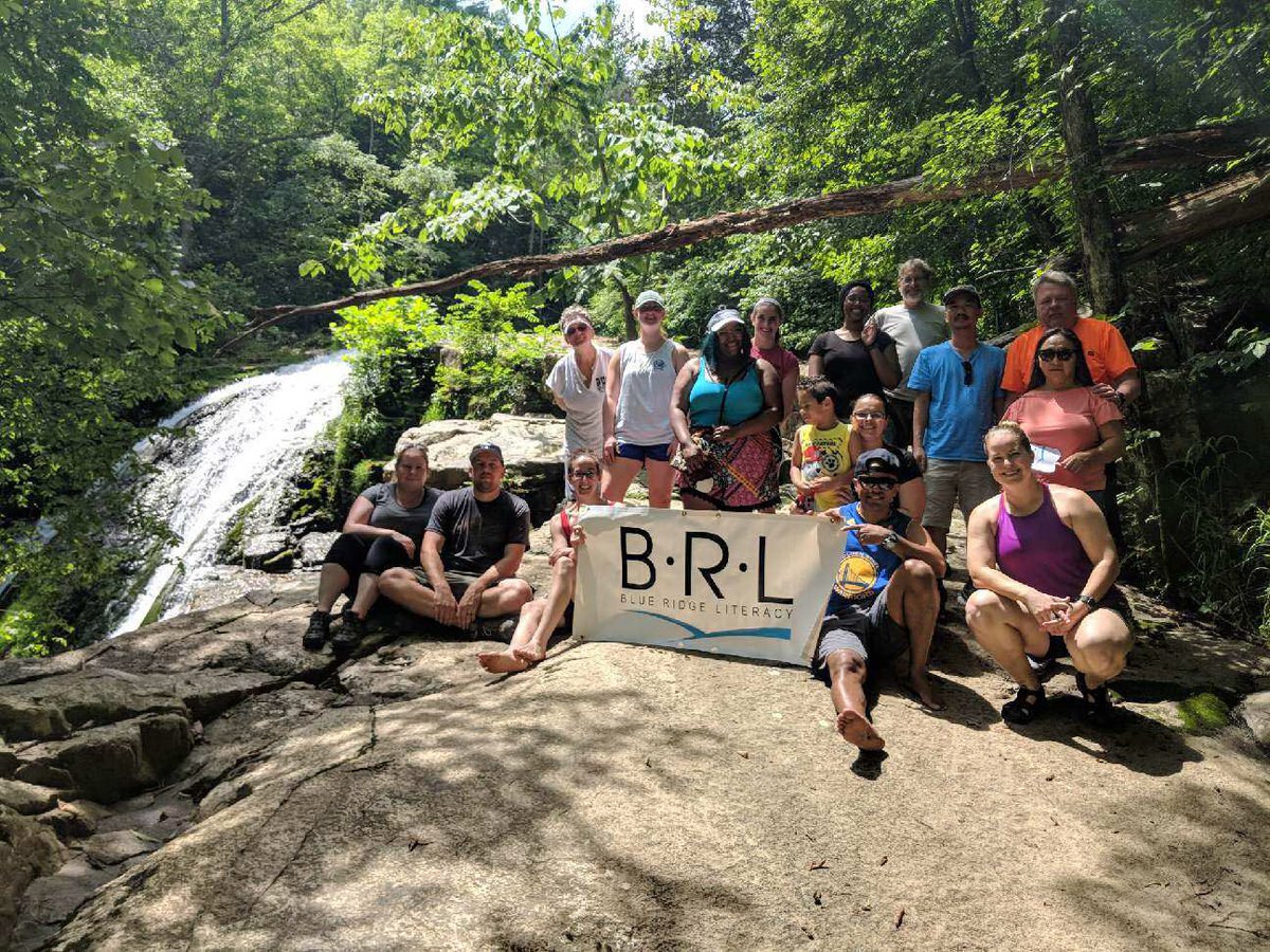 brliteracy's tweet photo. First #CommunityHike to Roaring Run Falls was a huge success! #volunteer #community #roanoke #blueridgeliteracy #lifegoalsthroughliteracy #hike #hikeva #optoutside #blueridgeday #rke https://t.co/KbhpWT5UP1