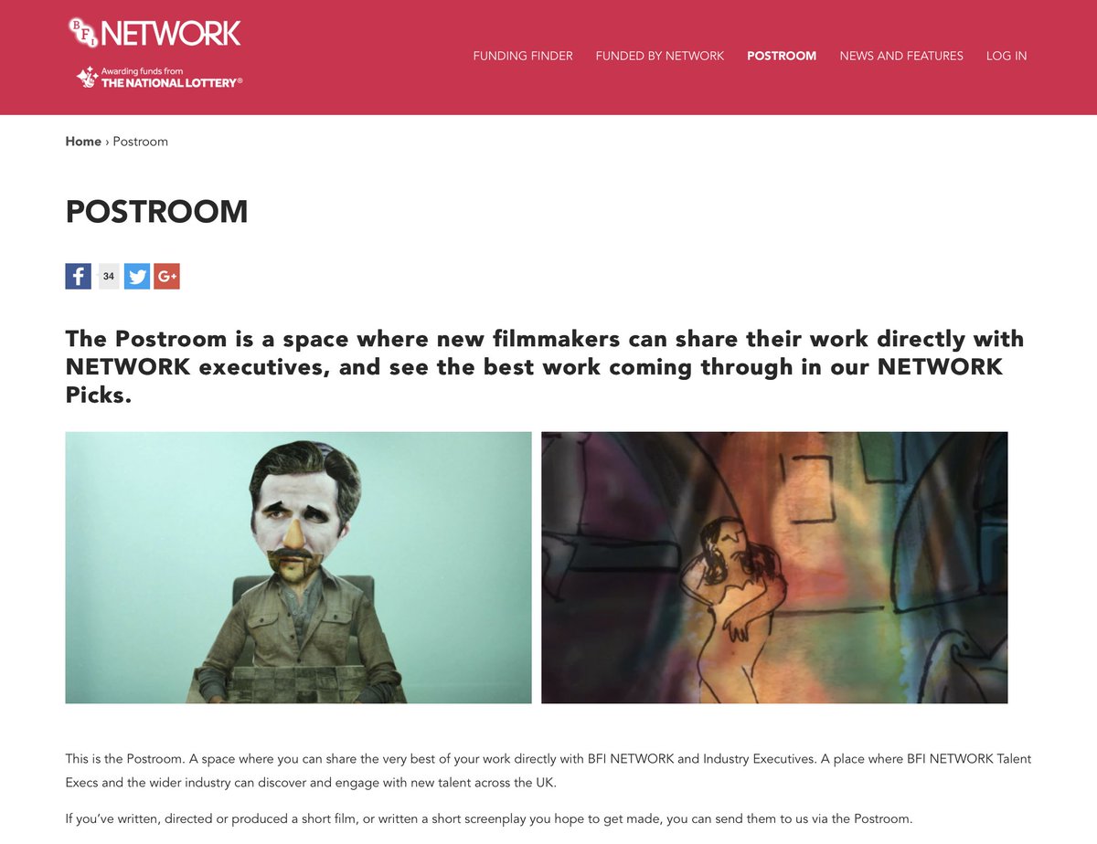 Great to hear @thealicecabanas talk about <a href="/bfinetwork/">BFI NETWORK</a> funding at <a href="/ConnectFilm2018/">Connect.Film</a> today. Open to live-action &amp; animation - huge steps for our industry. And nice to see my 2014 short Natural Disaster up on the screen. #bristolanimation #shortsfunding #animatedcinema