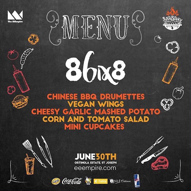 shin_shin92's tweet photo. Today Is the day!
Our team is ready pump!
Our menu is ready to go!
Are your taste buds ready?
Join us as we takeover @eeempire ‘s Barbahol!
#86ix8Family
#Barbahol
#EatInTheDay
#DanceInTheNight https://t.co/7cRTRWKqjv https://t.co/yVaXnt2H4o