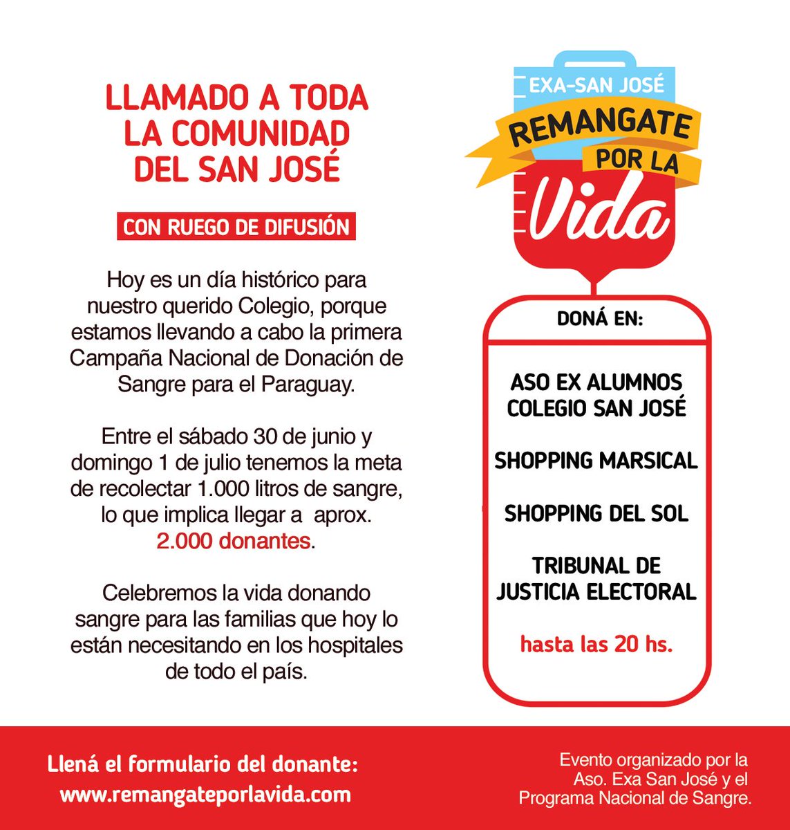 RT! A toda la Comunidad del San José. <a href="/exasanjose/">El Exa San José</a> <a href="/SanJose_Rugby/">San José Rugby y Hockey Club</a>