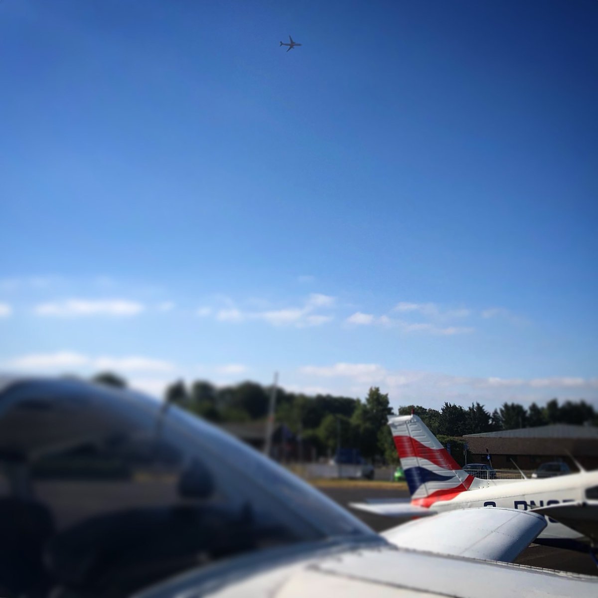 Playing under the big planes near Heathrow today. Up to 17.3 hours now - solo standard so hoping for that in the next lesson or so #avgeek #studentpilot #wycombeairpark #bookeraviation