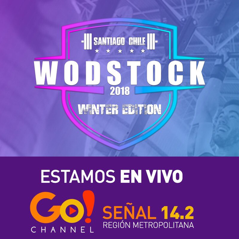 GrupoBrainCL's tweet photo. Go! Channel 📺 .. Estamos EN VIVO transmitiendo WODSTOCK 2018 Winter Edition desde Chimkowe! Sintonízanos en el 14.2 y atentos a nuestras sorpresas!

Síguenos en nuestras redes!
Instagram: gochannelcl
Facebook: Go Channel
https://t.co/DNsURhOJdb https://t.co/bmKMbBQmx4
