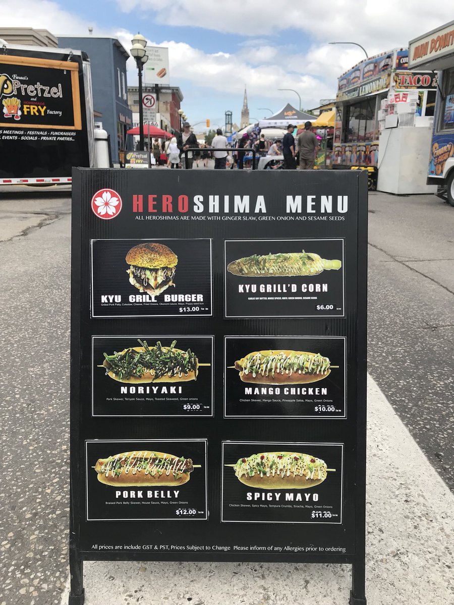 KyuGrill's tweet photo. Kicking off the Canada Day festivities at Osborne Village Street Festival 🙌🇨🇦
(Corner of Osborne & Gertrude)
•
•
•
•
•
#heroshima #kyugrill #canada #canadaday #osborne #winnipeg #canada https://t.co/NkfdrXSY49