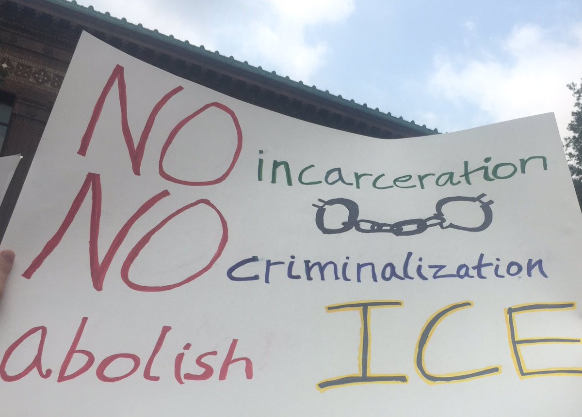 JennyKorn's tweet photo. Sign: No incarceration, No criminalization, Abolish ICE #FamiliesBelongTogether #FamiliesBelongTogetherA2 #CSST2018 #CSST18 #ActivistAsian https://t.co/aMXDUpgd19