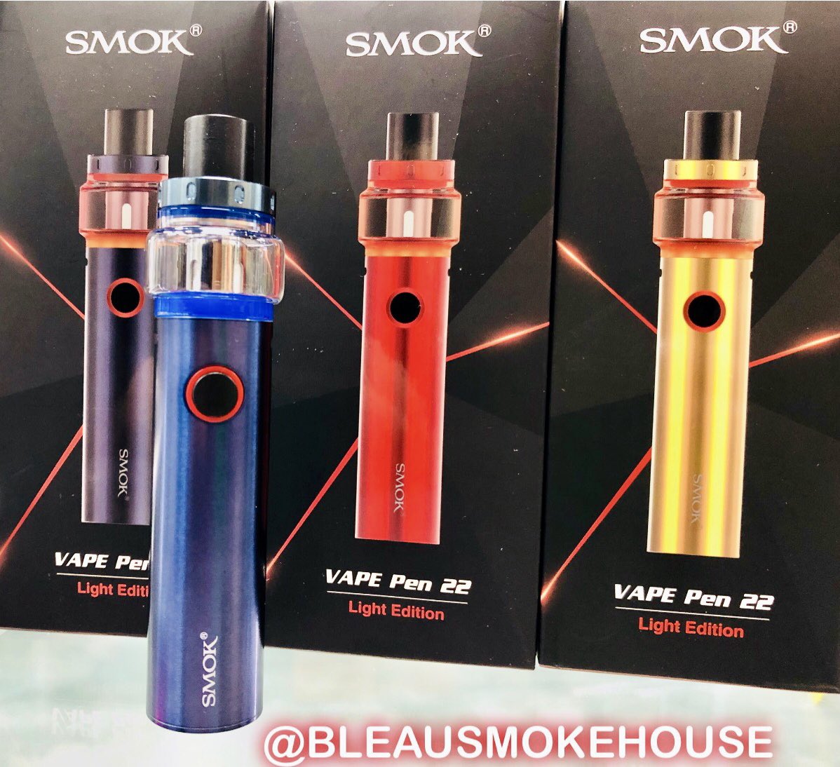 bleausmokehouse's tweet image. Aye Miami check this out!!! Smok Vape Pen 22 has a LIGHT EDITION and guess what??? The Bleau got em!!! Pull up Miami, we&apos;re open till Midnight!!! #Vapelife #Lifestlye #Lightedition #Smok #Bleau #Pullup @bleausmokehouse @bleausmokehouse @bleausmokehouse @bleausmokehouse 💯🔥💯🔥