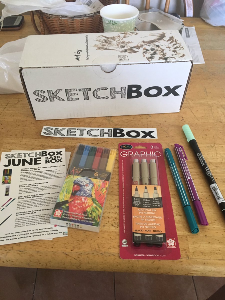 wayvessel's tweet image. I ordered a #SketchBox and I&apos;m shook