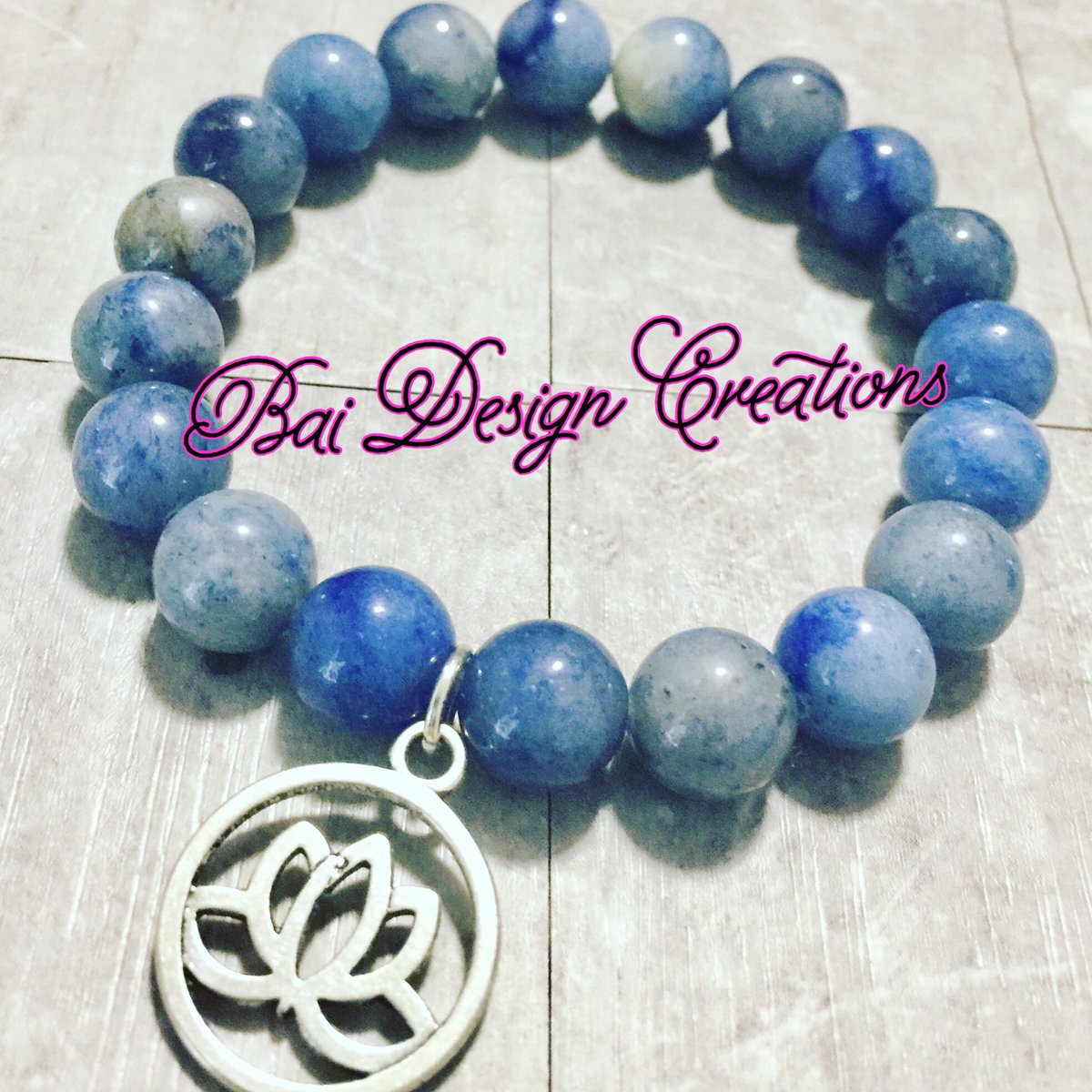 🧘🏽‍♂️ Latest addition to the Bai Design Creations Collection! #Lotusflower #Adventurine #Bracelet 💙 #lotuscharm #lotusbracelet #blueadventurine #adventurine #aventurine #aventurinejewelry #bluebracelet #bohochicjewelry #bohostylejewelry #bb20 #sheready #blackgirlmajic