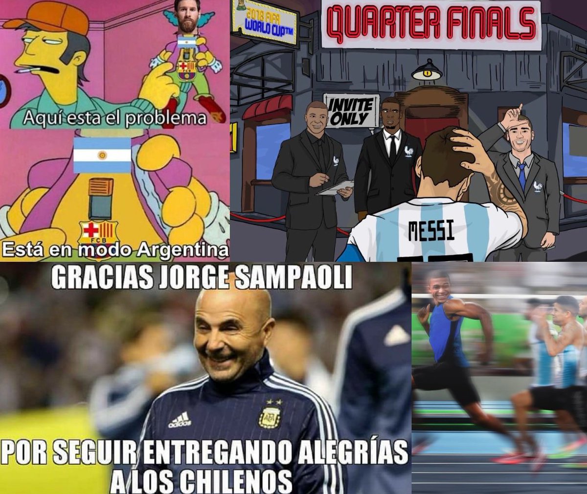 Memes Apuntan A Messi Y Sampaoli Tras Fracaso De Argentina