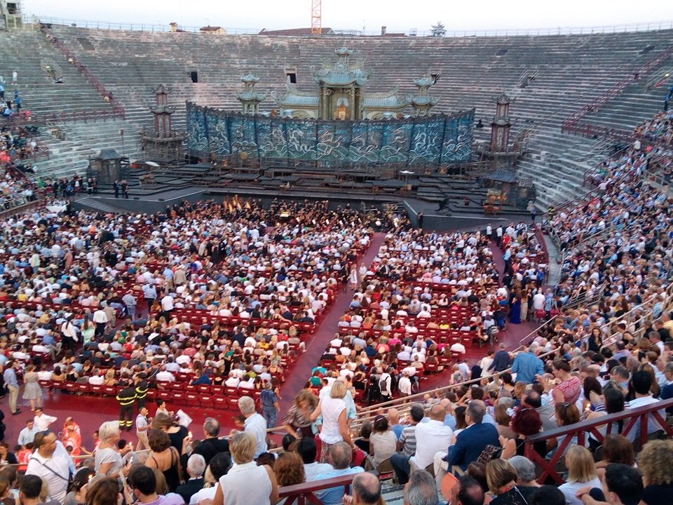 Turandot is starting in #Verona